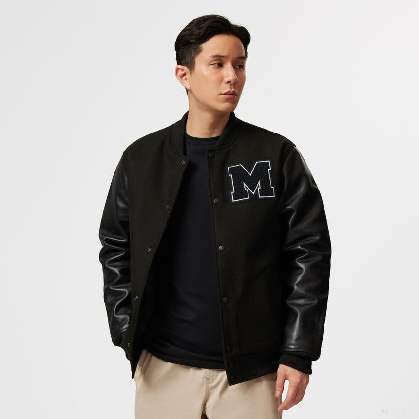 Chaqueta Varsity Mercedes, Negra - FansBRANDS®