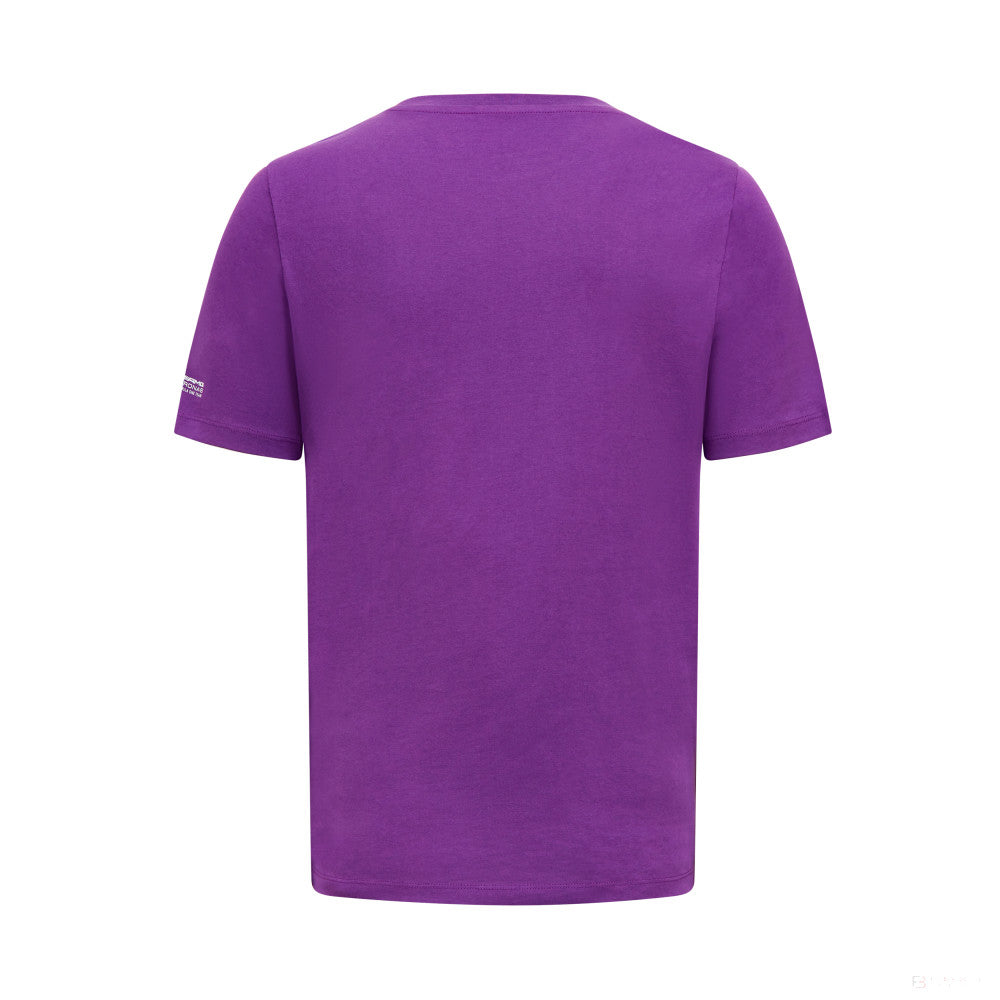 Camiseta Mercedes Lewis Hamilton Logo, Hombre, Morado - FansBRANDS®