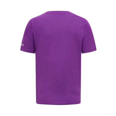 Camiseta Mercedes Lewis Hamilton Logo, Hombre, Morado - FansBRANDS®