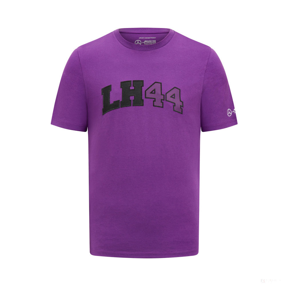 Camiseta Mercedes Lewis Hamilton Logo, Hombre, Morado - FansBRANDS®