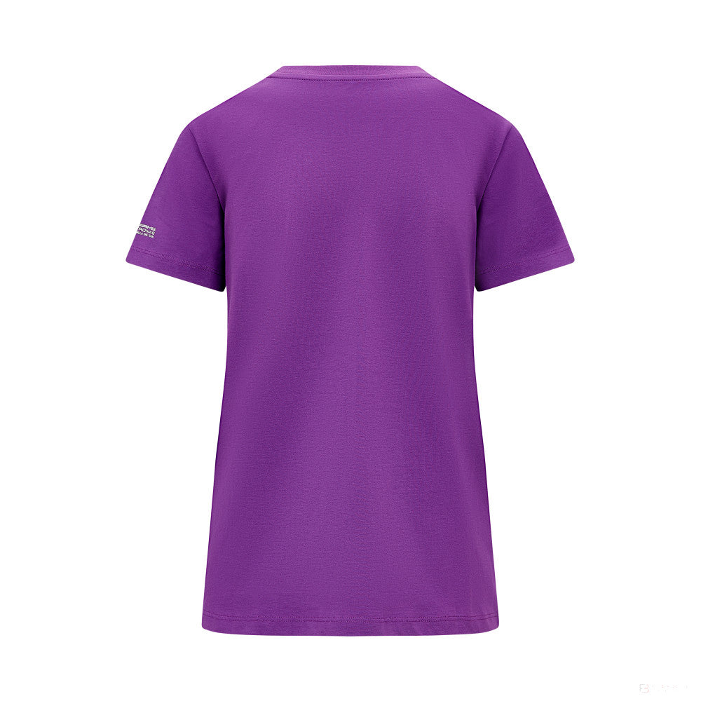 Mercedes Lewis Hamilton, Camiseta con logo, Mujer, Morado - FansBRANDS®