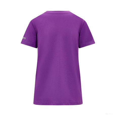 Mercedes Lewis Hamilton, Camiseta con logo, Mujer, Morado - FansBRANDS®