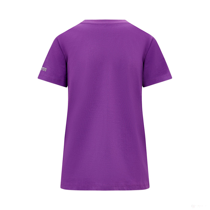 Mercedes Lewis Hamilton, Camiseta con logo, Mujer, Morado - FansBRANDS®