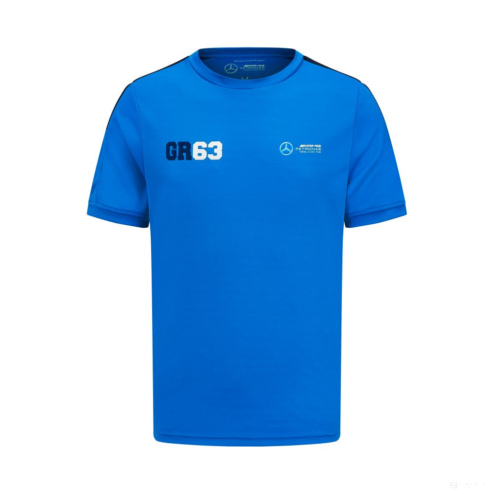 Camiseta deportiva Mercedes George Russell, Azul - FansBRANDS®
