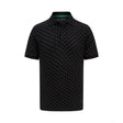 Mercedes, Camiseta de cuello a lunares para hombre, Negra - FansBRANDS®