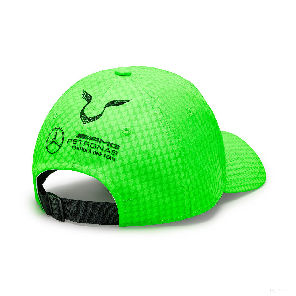Gorra de béisbol Mercedes Team Lewis Hamilton Col Driver Verde neón, 2023 - FansBRANDS®