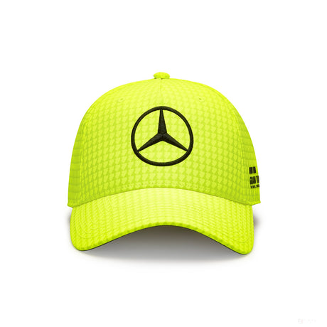 Mercedes Team Lewis Hamilton Col Driver gorra de béisbol amarillo neón, 2023 - FansBRANDS®
