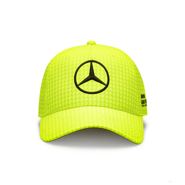 Mercedes Team Lewis Hamilton Col Driver gorra de béisbol amarillo neón, 2023 - FansBRANDS®