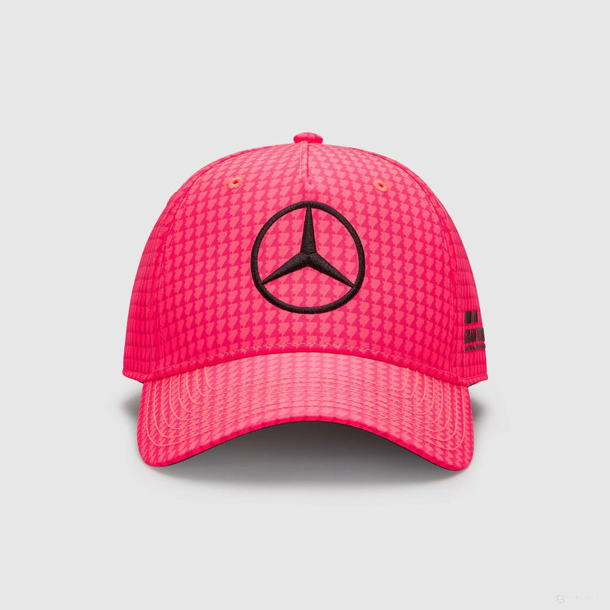 Mercedes Team Lewis Hamilton Col Driver gorra de béisbol rosa neón, 2023 - FansBRANDS®