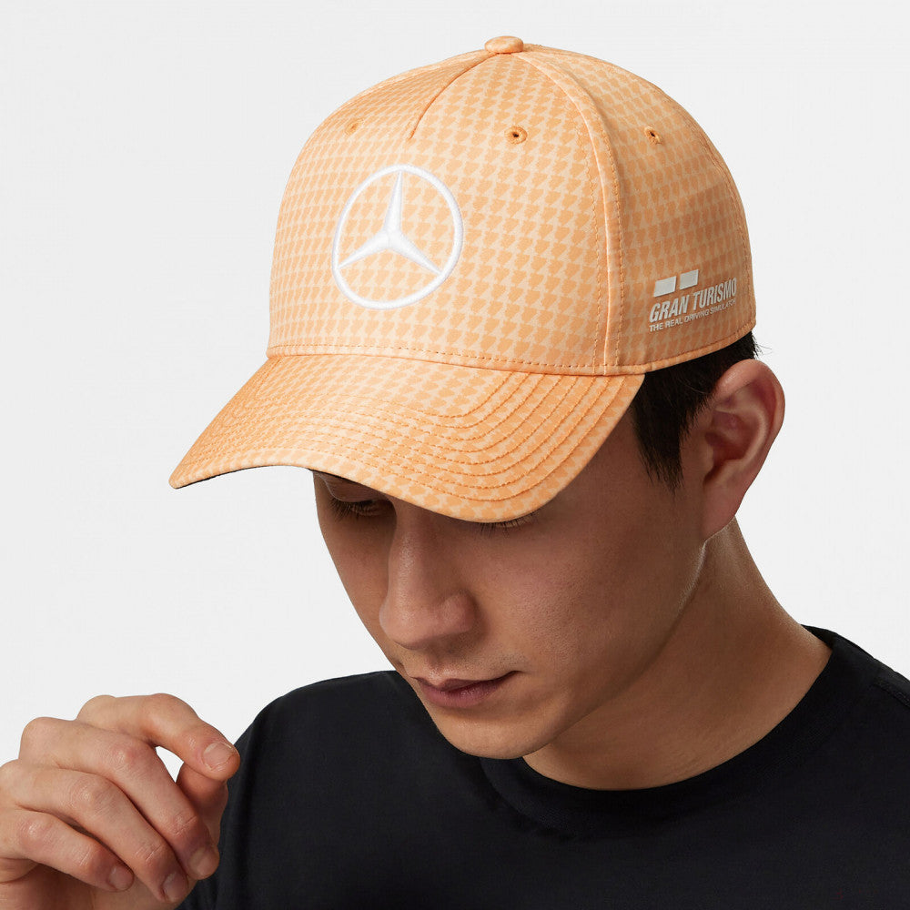 Mercedes Team Lewis Hamilton Col Driver gorra de béisbol melocotón, 2023 - FansBRANDS®