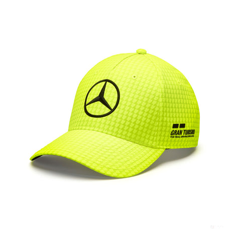 Mercedes Team Kids Lewis Hamilton Col Driver gorra de béisbol Amarillo neón, 2023 - FansBRANDS®