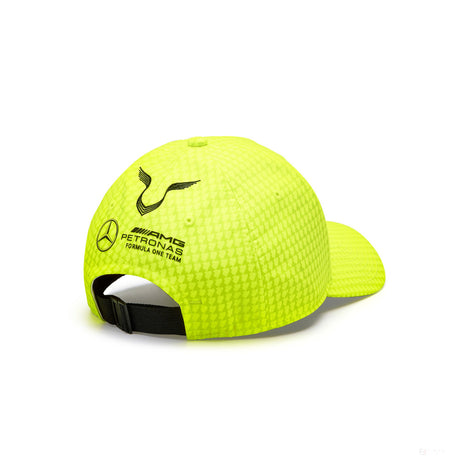 Mercedes Team Kids Lewis Hamilton Col Driver gorra de béisbol Amarillo neón, 2023 - FansBRANDS®