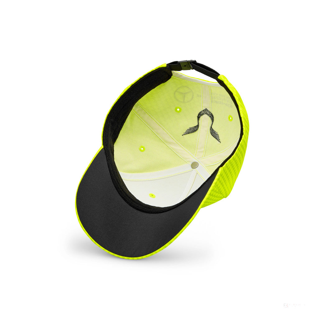 Mercedes Team Kids Lewis Hamilton Col Driver gorra de béisbol Amarillo neón, 2023 - FansBRANDS®