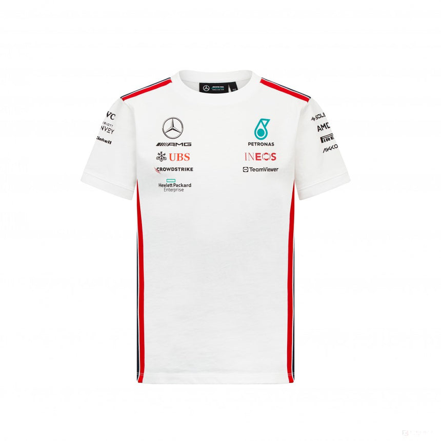 Camiseta Mercedes Team Driver, Niños, Blanca, 2023 - FansBRANDS®