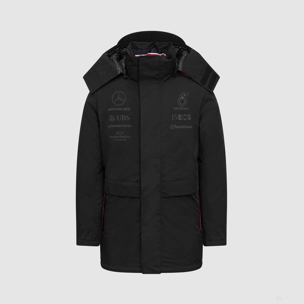 Mercedes Team, Chaqueta de invierno, negra, 2023 - FansBRANDS®