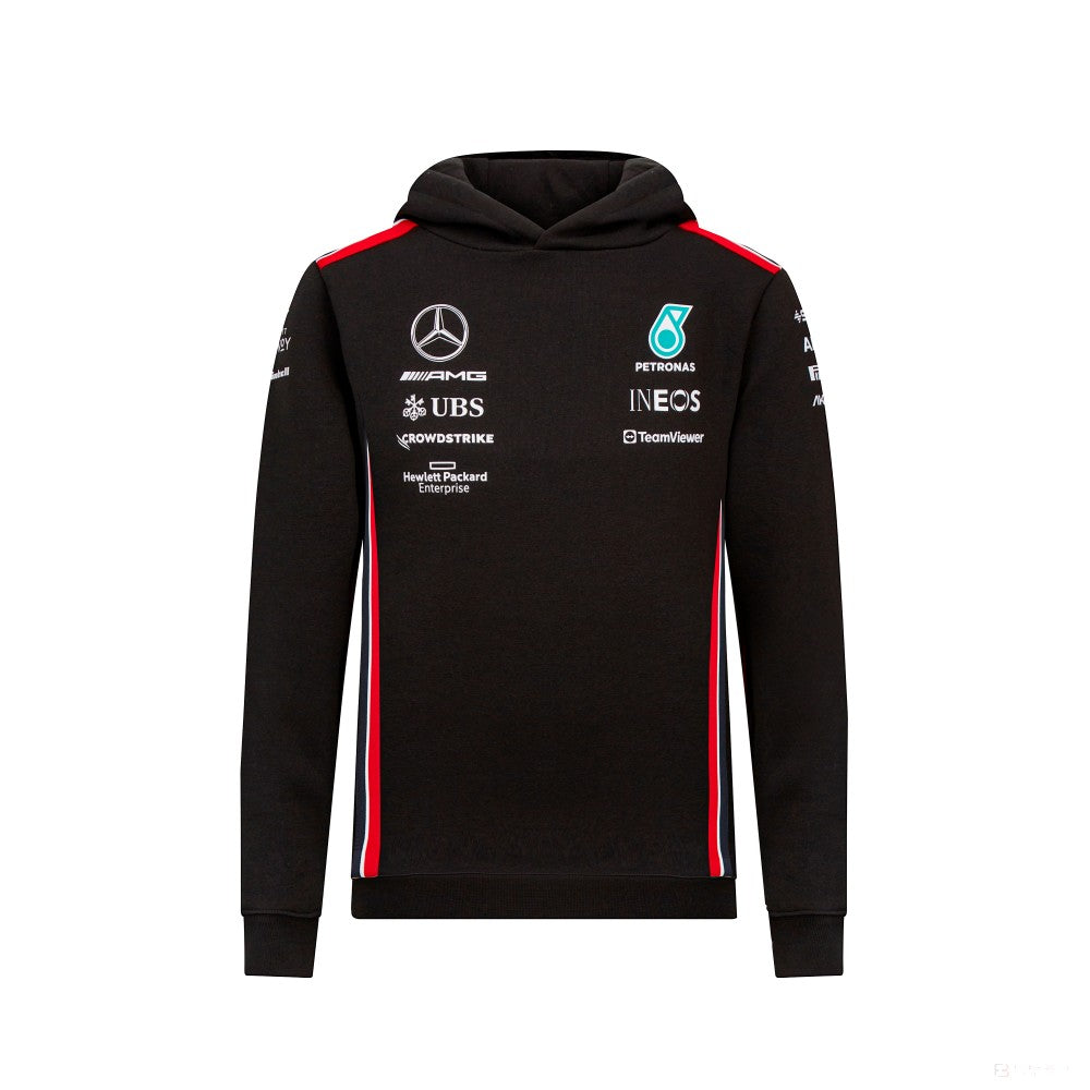 Sudadera con capucha Mercedes Team Niños, Negra, 2023 - FansBRANDS®