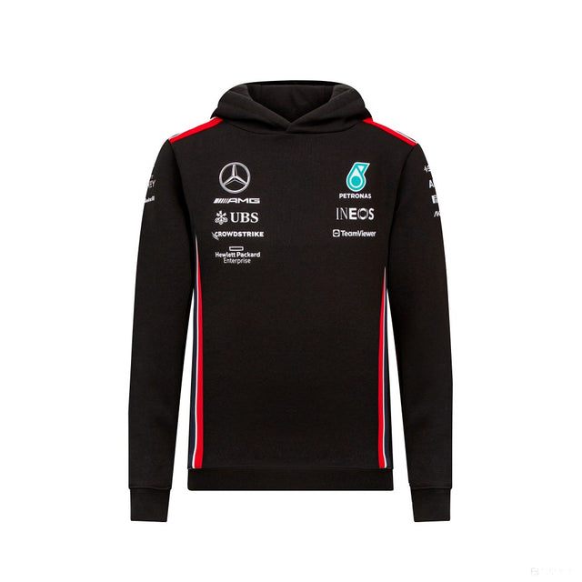 Sudadera con capucha Mercedes Team Niños, Negra, 2023 - FansBRANDS®