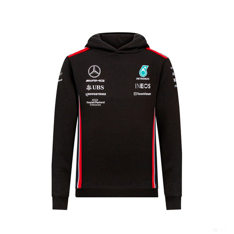 Sudadera con capucha Mercedes Team Niños, Negra, 2023 - FansBRANDS®