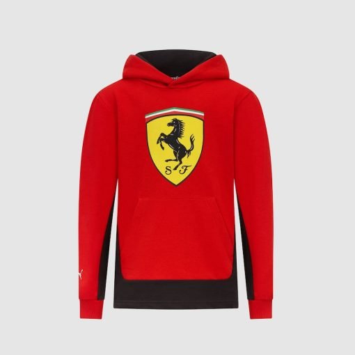 Ferrari Hoodie, großes Schild, rot