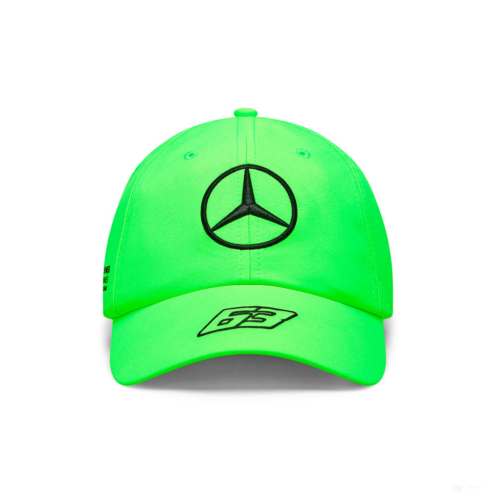 Equipo Mercedes, George Russell Gorra de piloto verde neón, 2023 - FansBRANDS®