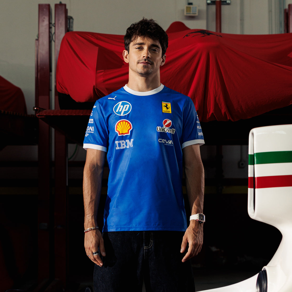 Camiseta Ferrari, equipo, edición especial Puma Monza, azul 🔥