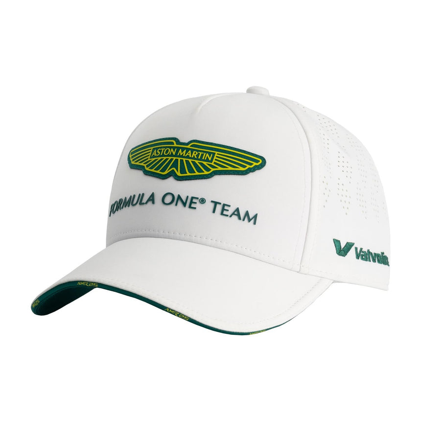 Gorra de Aston Martin, del equipo, blanca