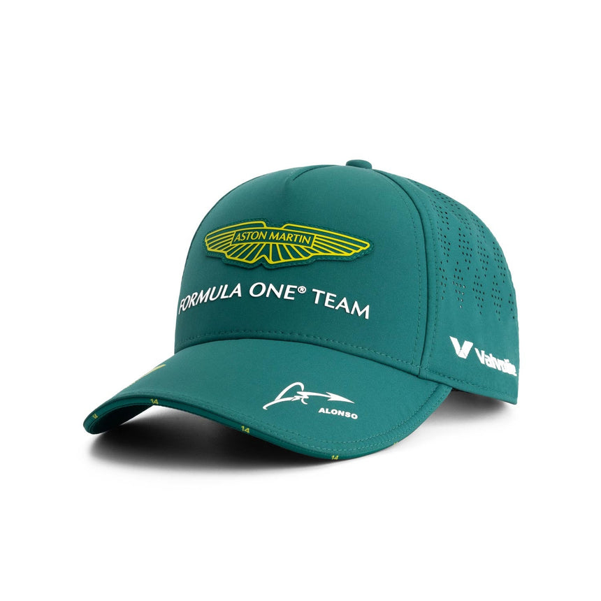 Gorra Aston Martin para niños, del equipo de Fernando Alonso, verde