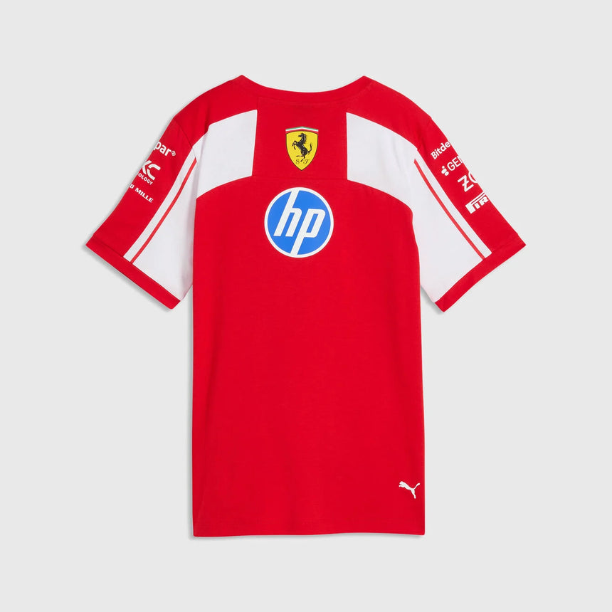 Ferrari camiseta, equipo, mujeres, roja