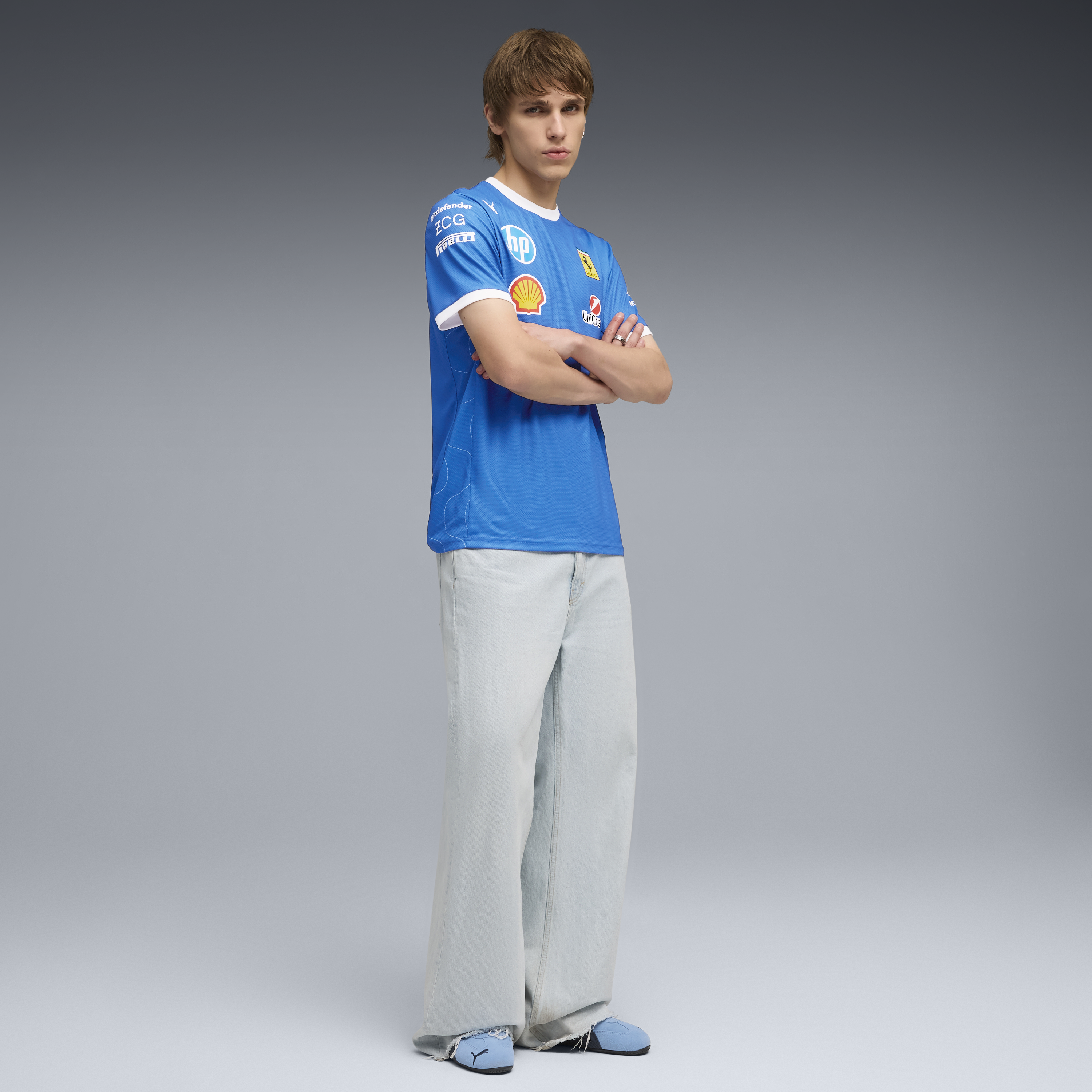 Camiseta Ferrari, equipo, edición especial Puma Monza, azul 🔥