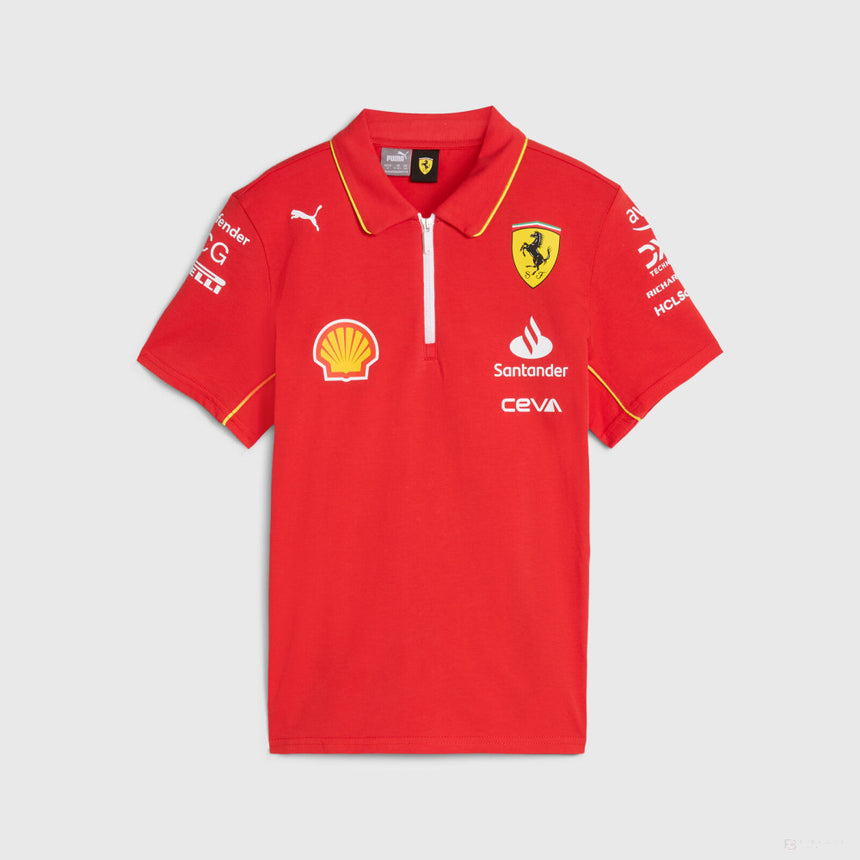 Ferrari camiseta cuello polo, Puma, equipo, niño, rojo, 2024 - FansBRANDS®