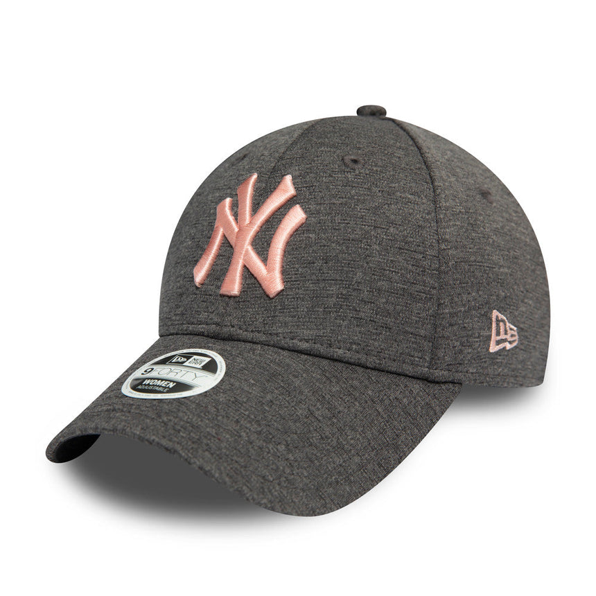 Gorra de los New York Yankees, jersey tech, New Era, 9FORTY, gris