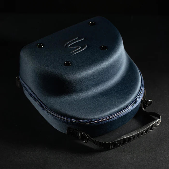 gorra Ayrton Senna, Nacional, original 1984, con estuche rígido de tela, azul