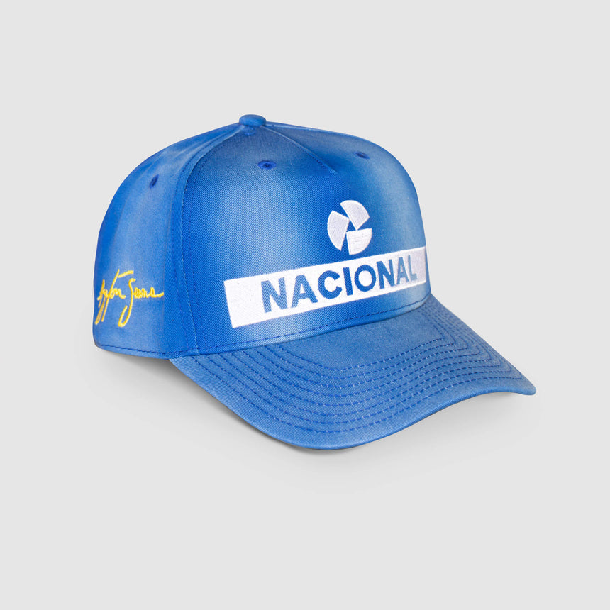 gorra Ayrton Senna, Nacional, réplica, azul
