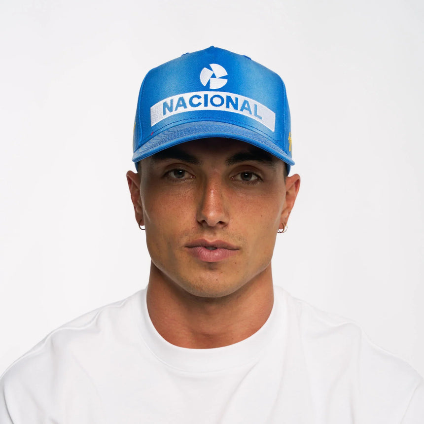 gorra Ayrton Senna, Nacional, réplica, azul