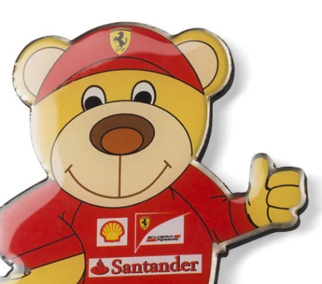 Refrigerator Magnet, Ferrari Bear, Unisex, Red, 2016
