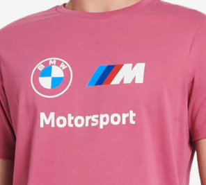 BMW MMS ESS LOGO Camiseta Dusty Orchid 2022