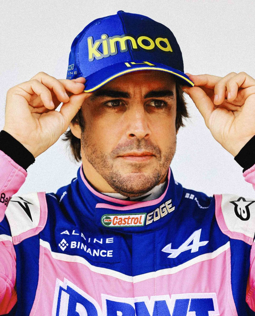 2022, Azul, Fernando Alonso Kimoa Spain GP, Alpine Gorra de beisbol - FansBRANDS®