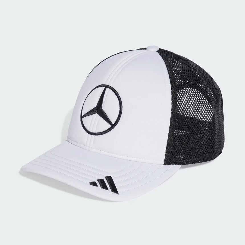 Gorra Mercedes, camionero, logo grande, blanco/negro 🔥