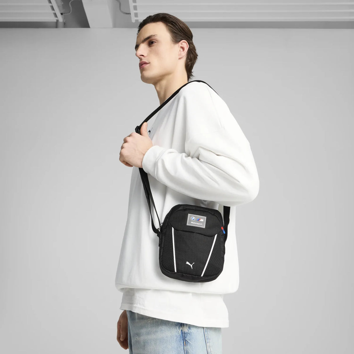 BMW MMS Crossbody Bag, PUMA, Black