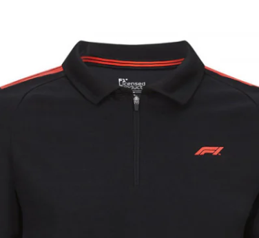 Formel 1 T-Shirt mit Kragen für Herren, Schwarz, 2020