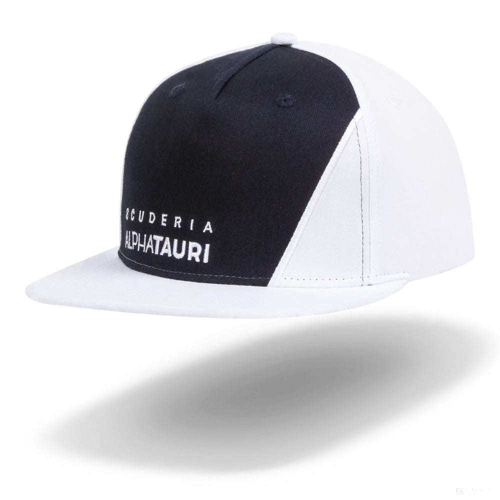 Gorra de ala plana, Alpha Tauri Team, Adulto, Blanco, 2021 - FansBRANDS®