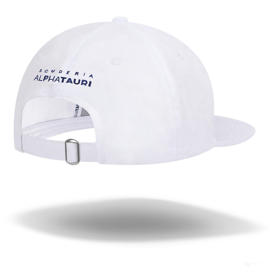 Gorra de ala plana, Alpha Tauri Team, Adulto, Blanco, 2021 - FansBRANDS®