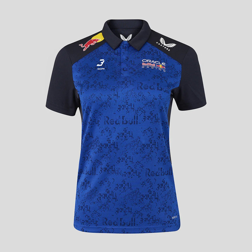 Polo Red Bull, equipo, Max Verstappen, mujer, azul