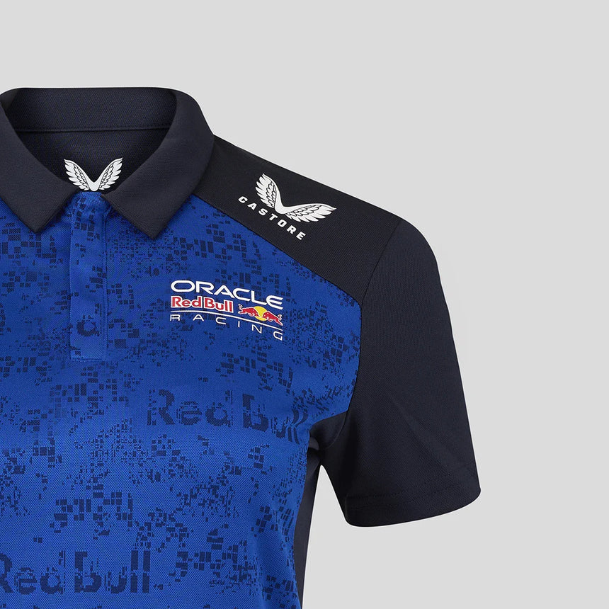 Polo de Red Bull, equipo, Isack Hadjar, mujeres, azul, 2026