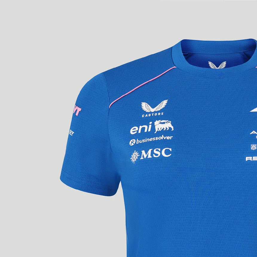 Camiseta Alpine, equipo, mujer, azul, 2026