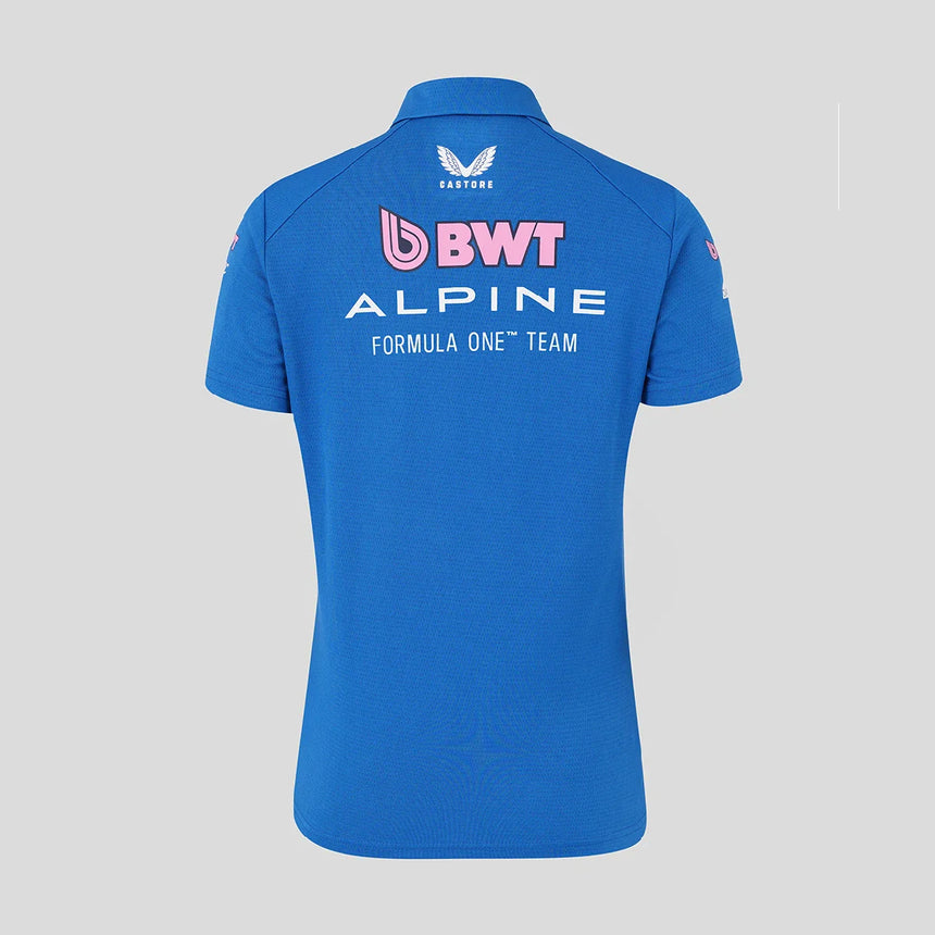 Polo alpino, equipo, mujer, azul, 2026