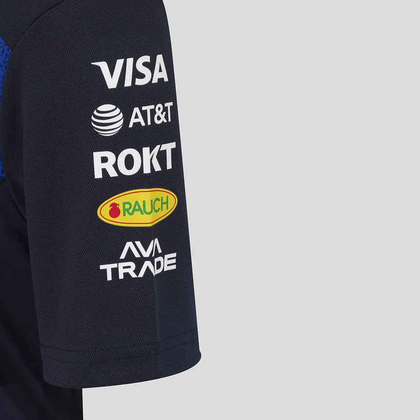 Red Bull polo, equipo, niños, azul