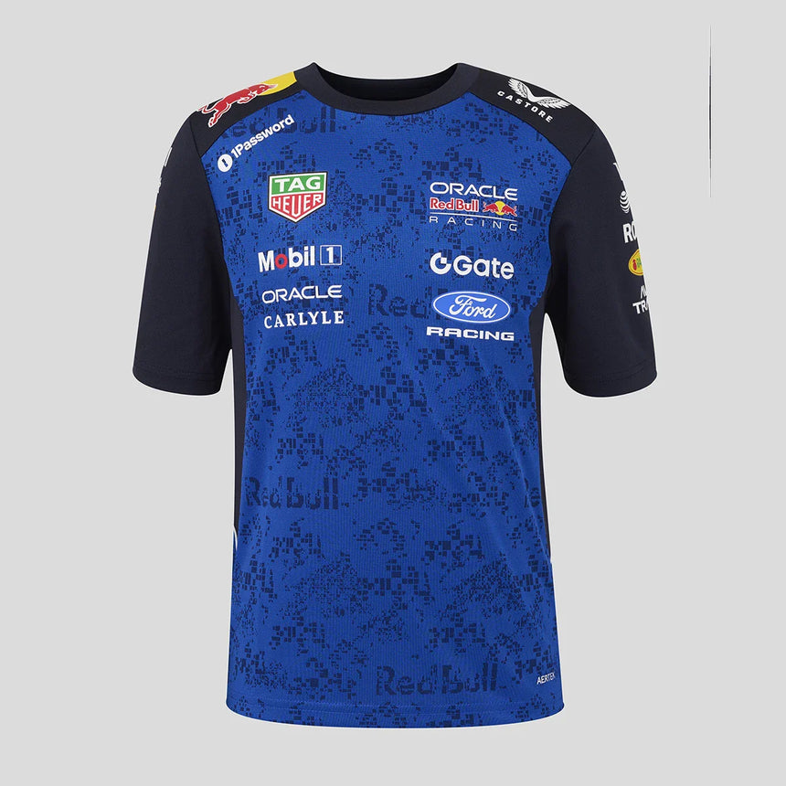 Camiseta Red Bull, equipo, niños, azul