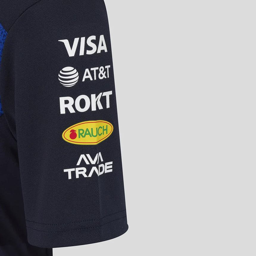 Camiseta Red Bull, equipo, niños, azul