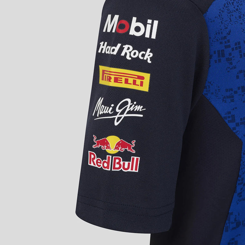 Camiseta Red Bull, equipo, niños, azul